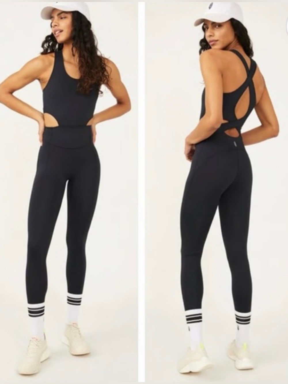 FP Movement by Free People Back It Up Onesie in Black Size XS NWT